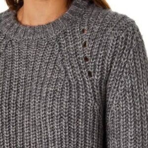 Rolla’s Captain Sweater – Grey Marle Mohair Blend Small